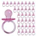 Baby Pacifier 2.5" Baby Shower Favors Decoration (Pink, 36 Count)