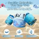 DRQ Toddler Swim Vest, Toddler Floaties for 22-66lbs Kids, Puddle Jumper Kids Life Jacket with Shoulder Harness Arm Wings for Girls Boys 2 3 4 5 6 Years Old