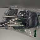 kelamayi Broom and Dustpan Set for Home, Office, Indoor&Outdoor Sweeping, Stand Up Broom and Dustpan (Black&Gray)