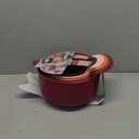 COOK WITH COLOR Nesting Plastic Mixing Bowl Set with Pour Spouts and Handles, Rose, 6 Piece Non-Slip
