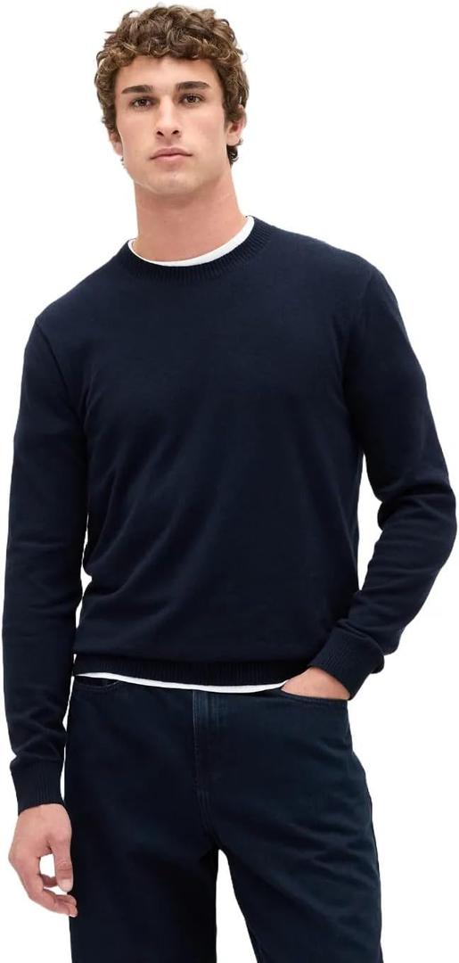 Gap Men's Cashsoft Crewneck Sweater (X-Large, New Classic Navy 2)