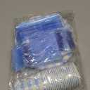 140Pcs Gingham Party Supplies for 20 Guests Thick Paper Plates and Napkins Knives Spoons Forks Cups Disposable Party Set Cutlery for Dinner Baby Shower Wedding Favor(Blue)