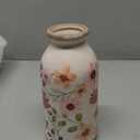 Ceramic Small Vase Rustic Farmhouse Vase Boho Vases Home Decoration for Your Kitchen Bedroom Office Bathroom& Shelf Centerpiece Table Decorative(6 Inches,Elegant)