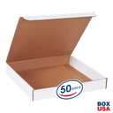 BOX USA Shipping Boxes Small 13"L x 13"W x 2"H 50-Pack, Cardboard Box for Shipping, Moving, Mailing, Packing, Packaging and Storage