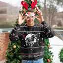 99TIMORO Funny Ugly Christmas Sweater for Men and Women, Holiday Pullover 2025, Novelty Crewneck Sweatshirt, Festive Gift (XL)