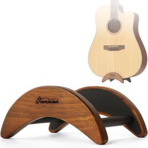 Acoustic Guitar Stand, Clip-On Self-Standing Solid Wood Guitar Stand, Portable Lightweight Guitar Stand Floor, Guitar Holder for Travel and Stage, Gift for Acoustic, Classic and Folk Guitar L-Size