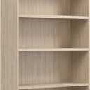 Bush Furniture Universal Tall 5 Shelf Bookcase in Natural Elm, Vertical Storage and Display Bookshelf for Home Office or Living Room Organization