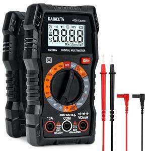 KAIWEETS Digital Multimeter 20000 Counts, Voltage Tester with Accurate Ohm Volt Amp Readings, DC/AC Voltmeter Clearly Measures Resistance Continuity Diode Capacitance NCV for Household and Automotive