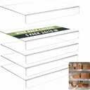 Geetery 5 Pcs 24" W x 16" D Wire Shelf Covers for Shelving, Wire Rack Covers for Pantry, Clear Acrylic Sturdy Panel Cover Damp Proof Liners for Kitchen Storage Organization