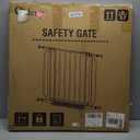 Baby Gate No Drilling, 29"-40" Auto Close Dog Gate Indoor for Doorways & Stairs, Pressure Mounted Adjustable Pet Gate, Easy Walk Through Child Gate for Children & Pets Stroller Friendly, White