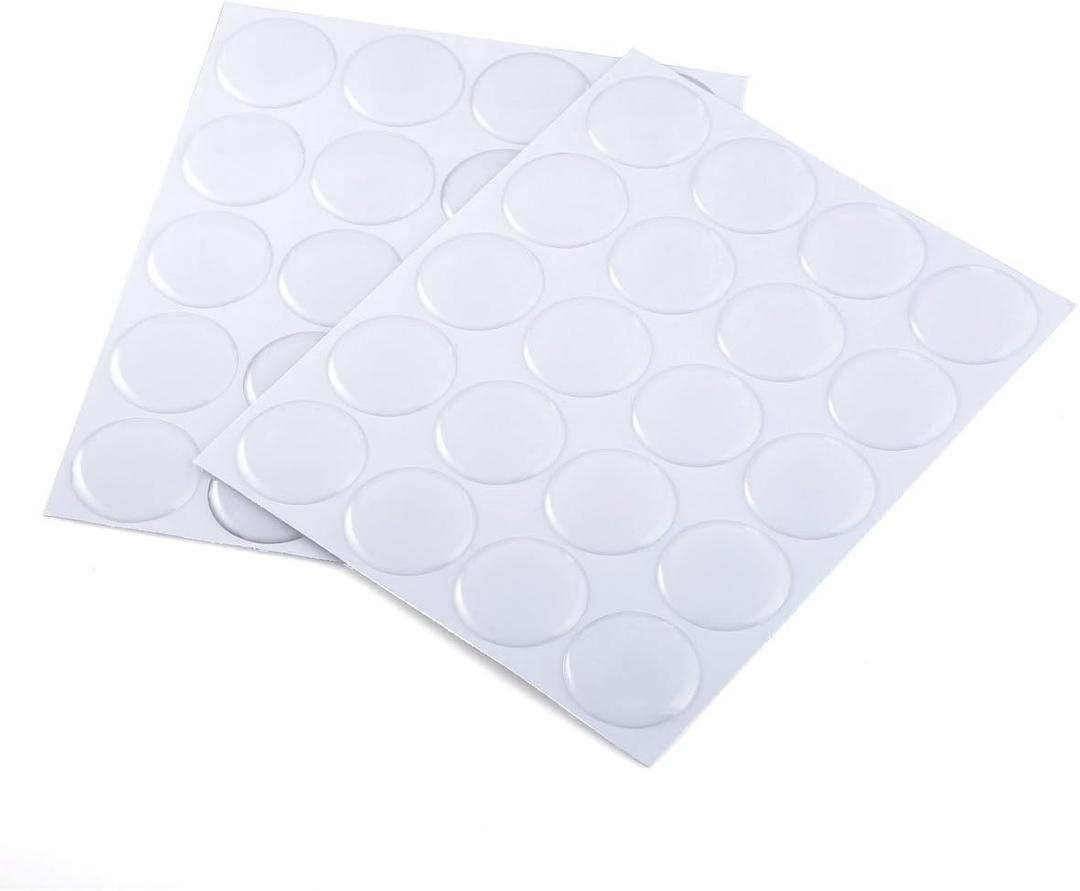 Beadaholique 100-Piece Epoxy Stickers for Bottle Cap Pendants, 1-Inch, Clear