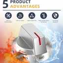 AMI PARTS DG94-03500A/Z Fit for Samsung Gas Stove Knob Replacement (5PCK) and DG94-04167 DG94-03500U Gas Stove Knobs-Models NX60T8111SS NX60T8311SS NX60T8711SS for Samsung Oven Stove knobs (Silver)