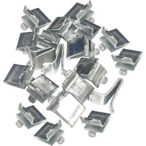 Bueyfolt Adjustable Steel Pilaster Shelf Support Clips -20 Pieces