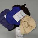 Faringoto Mens Silk Underwear Breathable Briefs Underpants 5 Pack,  Black+navy+coffee+blue+skin, XL