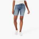 Levi Strauss Signature Gold Women's Mid-Rise Bermuda Shorts Stretch Denim (Standard and Plus) 32W