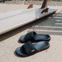 REEF Men's One Slide Sandal, (12, Reef Black/White)