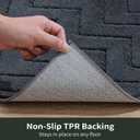 Stiio Bathroom Rugs, Bath Mats for Bathroom, Extra Soft and Water Absorbent, Non Slip Washable Mat for Floor, Tub and Shower, Front Door Entrance Inside Doormat, 20x30 Inches Dark Grey (1'8" x 2'8" (Rectangular))