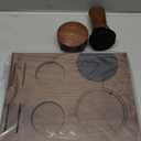 IKAPE 53MM Espresso Tamper Kit 5 IN 1, Wooden Coffee Tamper Set, Coffee Tamper, Distributor, Coffee Base, Puck Screen, Cleaning Towel - Essential for Baristas, Crafted from Durable Walnut Wood (Brown)