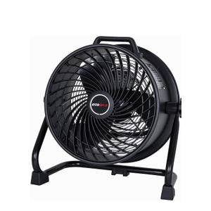 ECOMAX 16" Velocity Industrial Drum Fan, 3-Speed Heavy Duty Industrial Metal Shop Fan with 1800 CFM, Built-in Rope Bag, Floor Fan for Commercial, Garage, Greenhouse and Gym - UL Listed