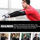 Dalavch 1/5 Pack Mens Compression Shirts Long Sleeve Athletic Workout Rash Guard Gym Active Sports Undershirt Base Layer Top (Black, L)