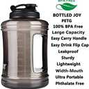 Water Bottle with Handle 2.5L Large Sports Water Bottle Half Gallon BPA Free Plastic Water Bottles Wide Mouth Water Bottle 83oz Reusable Gym Water Jug for Home Drinking Outdoor Sports Hiking Fitness