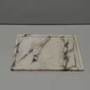 Real Luxurious Natural Marble Vanity Tray Genuine Marble Storage Tray for Home Decor Stone Tray for Bathroom/Kitchen/Vanity/Dresser,Plate Holder for Tissues, Candles, Towel (12" x 8" x 0.7", Calacatta Viola)