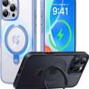 CASEKOO Designed for iPhone 16 Pro Max Case with Magnetic Invisible Stand [Military Drop Protection] [Compatible with MagSafe] Shockproof Slim Translucent Matte Promax Case 6.9 Inch, Light Blue