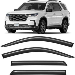 CLIM ART Incredibly Durable Rain Guards for Honda Pilot 2023-2026, Original Tape-on Window Deflectors, Vent Deflector, Window Visors, Car Accessories, 4 pcs. - 423022