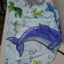 Tondiamo 6.6 x 6.6 ft Beach Pool for Toddler Baby Beach Pool Blanket 2 in 1 Waterproof Sandproof Kiddie Foldable Sand for Kid Vacation Picnic