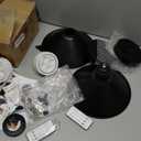 Black Vintage Wireless Battery Operated Wall Sconces, Industrial Cordless Battery Powered Led Wall Lights Set of 2, Wall Lamp Fixture Indoor with Remote Control for Bedroom Farmhouse Gallery