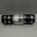 Silent Check Valve 1-1/2 Inch with Clear Body & Spring-Loaded Flapper, Buna-N Couplings & Stainless Steel Clamps - for Sump Pump Backflow Prevention, Quiet Operation, Extends Pump Life