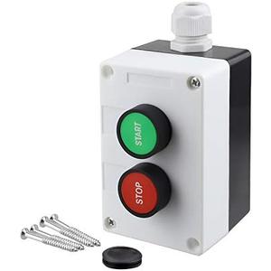 Nxtop AC 660V 10A Momentary Start/Stop Red Green Sign NO NC Push Button Switch Station HB2-Start/Stop-Box