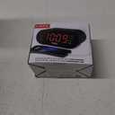 Timex Alarm Clock for Bedroom with FM Radio and 10 Station Presets, Clock Radio with Dual Alarms, USB Charger, Large Display, Sleep Timer, and Snooze  Black (T232B)