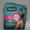 Depend Fresh Protection Adult Diapers, Incontinence Underwear for Women, Disposable, Maximum, Small, Blush, 19 Count
