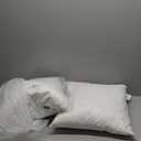 MIULEE 18x18 Pillow Inserts,Set of 2 Down Feather Throw Pillows for Couch Sofa Bed, Decorative Fluffy Throw Pillow Inserts Cotton Fabric,White