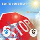 3 x GicnKeuz Stop Signs Traffic Signs 18 x 18 Inches, High Intensity - Engineer Grade Reflective Aluminum Sheeting, Rust Free Metal Stop Sign Street Road Sign, Weather Resistant, Waterproof, Fade Resistant, 2 Pre-drilled Holes (2-PACK)
