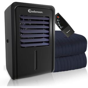 Adamson B10 Navy Blue Bed Cooling System - Twin 75 L x 39 W - 100% Cotton Mattress Cooling Bed Pad for Night Sweats - Water Bed Cooler - Ideal for Hot Sleepers