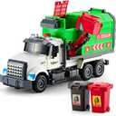 Large Garbage Truck Toys for 3 4 5 6 7 8 Year Old Boys, Lights and Sounds Truck Vehicles Toy for Kids Childs Toddlers Christmas Birthday Gift