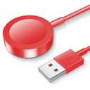 for Apple Watch Charger Magnetic Fast Charging Cable [Portable] Magnetic Wireless Charging Compatible with iWatch Series Ultra/10/9/8/7/6/SE/5/4/3/2-[3.3FT] Red