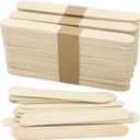 WISYOK 120 Pcs Wood Craft Sticks 5.9 Inch, Ice Cream Sticks, Jumbo Sticks, Popsicle Sticks, Ideal for Building Model, Kids Handicraft, and Creating Craft Projects