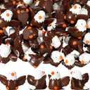 Soulchen 50 Pcs Mini Resin Bald Eagle 250th Anniversary Patriotic Bald Eagle Figurine Miniature Garden Decor for 4th of July Veterans' Day Office Home Cake Topper Decor Gift (Brown)