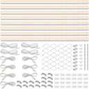 Barrina T5 Grow Lights, Full Spectrum, 2ft 80W (8 x 10W, 500W Equivalent), LED Grow Light Strip for Greenhouse, Plant Grow Shelf, Plug and Play Easy Installation, Yellow, 8-Pack (2FT-White Cover)