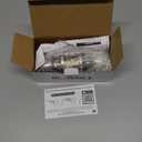 BESTTEN Keyed Entry Door Knob with Lock, Interior and Exterior Door Lock, Standard Ball, Satin Nickel