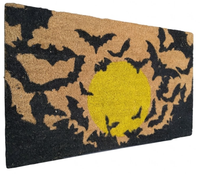 Halloween Door Mat,Halloween Rug,Halloween Porch Decor,Welcome Front Doormat Linen Rubber Layered Mats Nonslip Washable Halloween Decor For Front Porch Entryway, 18x30