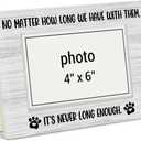2 x Pet Memorial Gifts for Dogs, Cats, Pet Loss Gifts, Keepsake Picture Frame, Cat Dog Loss Sympathy Gift, Memorial Photo Frame for 4x6 Picture