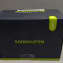 Satin Nickel Square Door Knobs in Brushed Nickel and Crystal for Bedroom and Bathroom, 2 Pack