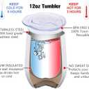 PFL Wedding Gifts for Maid of Honor From Bride -Bachelorette Party Gifts-Bridal Shower Bridesmaids Best Friends Sister -12oz Women Monogrammed Wine Tumbler Coffee Mug Cup Glass -Initial Letter S