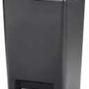 Rubbermaid Premier Series IV Step-On Trash Can for Home and Kitchen, 12.4 Gallon, Stainless Steel Lid Charcoal, for Home/Kitchen/Garage/Apartment/Office