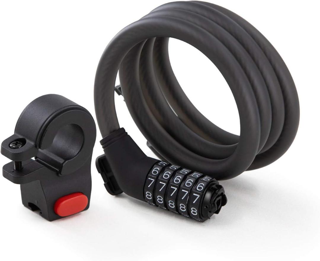 Segway Ninebot Password Cable Lock for Bikes and Scooters, Black