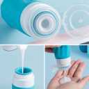 Mrsdry Travel Size Toiletries 8 Pack, TSA Approved 3oz Silicone Squeeze Bottles & Cream Jars with Clear Travel Bag